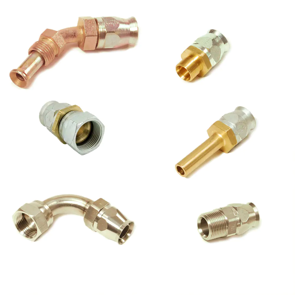 派克90系列，現(xiàn)場可拆式軟管接頭，用于PTFE 軟管連接